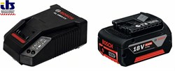 Аккумулятор Базовый комплект Bosch GBA 18 В 4,0 А*ч M-C + AL 1860 CV [1600Z00043]