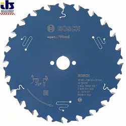 Пильный диск Bosch Expert for Wood 180 x 20 x 2,6 mm, 24 [2608644029]