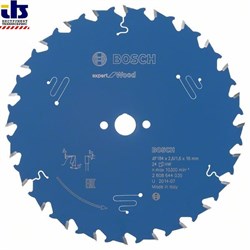 Пильный диск Bosch Expert for Wood 184 x 16 x 2,6 mm, 24 [2608644035]