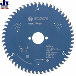 Пильный диск Bosch Expert for Wood 184 x 30 x 2,6 mm, 56 [2608644043]