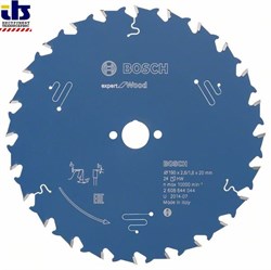 Пильный диск Bosch Expert for Wood 190 x 20 x 2,6 mm, 24 [2608644044]