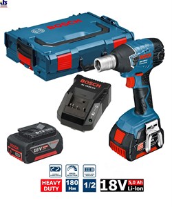 Гайковерт аккумуляторный BOSCH GDS 18 V-LI Professional (06019A1S0K)