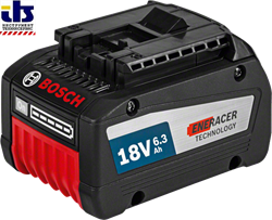 Аккумулятор  BOSCH GBA 18 V 6.3 Ah EneRacer Professional [1600A00R1A] - фото 82880