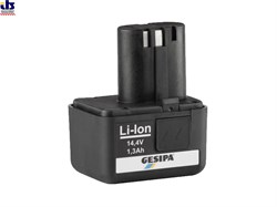 Аккумуляторный блок GESIPA  Li-Ion 14,4V, 1,3Ah, 18,7Wh - фото 83249