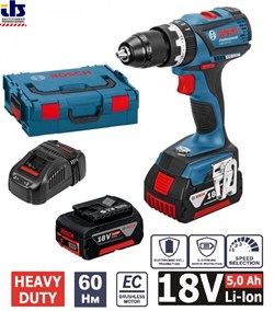 Дрель-шуруповерт ударная аккумуляторная BOSCH GSB 18 V-EC Professional [06019E9104] - фото 83499