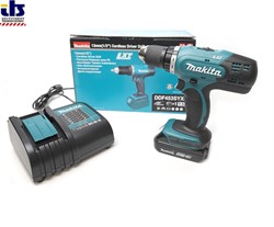 MAKITA DDF 453 SYX5 шуруповерт LXT (18V, 1 акк., 1.5 Ah, 2 скор., 42 Нм)