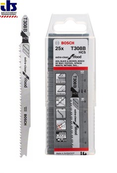 Пильное полотно Bosch T 308 B Extraclean for Hard Wood [2608663752] - фото 89187