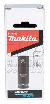 Головка ударная  1/2" 21 мм Impact Black (удлиненная), MAKITA - фото 92943