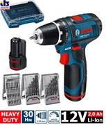 Дрель-шуруповерт аккумуляторная BOSCH GSR 12V-15 Professional [0615990GD9]