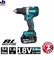 Аккум. дрель-шуруповерт MAKITA DDF484RAE в чем. (18.0 В, 2 акк., 2.0 А/ч Li-Ion, 2 скор., 54 Нм, шурупы до 10 мм) (DDF 484 RAE)