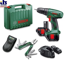 BOSCH PSR 12 (2 акк.x 1.3 Ah) + Multitool Акция!!! Шуруповерт аккумуляторный + специальный инструмен [060395550T]