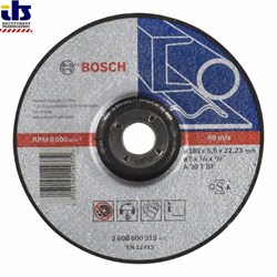 Обдирочный круг, выпуклый, Bosch Expert for Metal A 30 T BF, 180 mm, 6,0 mm [2608600315]