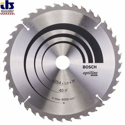 Пильный диск Bosch Optiline Wood 254 x 30 x 2,0 mm, 40 [2608640438]