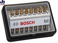 Набор Bosch Robust Line из 8 насадок-бит Sx Max Grip 49 mm, 8tlg. [2607002571]