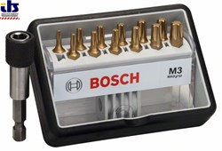 Набор Bosch Robust Line из 12+1 насадок-бит M Max Grip 25 mm, 12+1tlg. [2607002579]