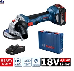 Угловая шлифмашина аккумуляторная BOSCH GWS 180-LI Professional (06019H9025) - фото 89147