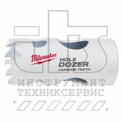 Биметталическая коронка HOLEDOZER CARBIDE 25мм, MILWAUKEE - фото 94883