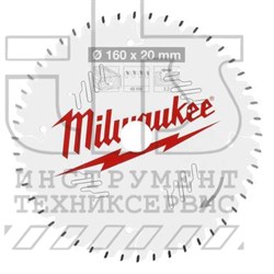 Диск пильный для циркулярок WCSB 160x20 Z12 (по дереву), MILWAUKEE - фото 94926