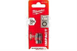 Насадка Milwaukee SHOCKWAVE Hex5 25мм (2шт) - фото 95137