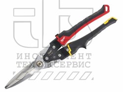 Ножницы по металлу длинные прямые NEW, METAL SNIPS LONG CUT STRAIGHT - 1PC, MILWAUKEE