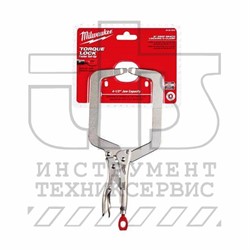 Струбцина с глубокими неподвижными губками TORQUE LOCK 230мм, MILWAUKEE - фото 95593