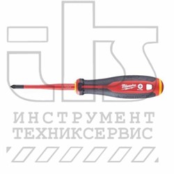 Отвертка диэлектрическая VDE PH1 x80 трехгранная рукоятка - фото 96867