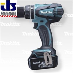 Makita Аккумуляторная ударная дрель-шуруповерт BHP456RFE