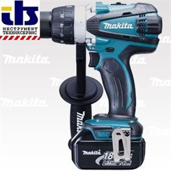 Makita Аккумуляторная ударная дрель-шуруповерт BHP458RFE