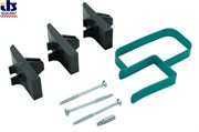 Комплект для крепления гипсокартонных плит (металлическая скоба 1 шт,  пластиковые фиксаторы на саморезах  3 шт,  бита PZ2)