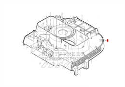 Корпус мотора для GAS 12-25 PL (1.619.PB3.211)