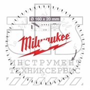 Диск пильный для циркулярок 160x20 Z52 CSB P Alu (по алюминию), MILWAUKEE