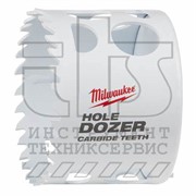 Коронка  Bi-Metal Hole Dozer  64x41мм CARBIDE TEETH, Milwaukee