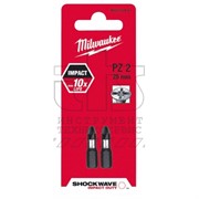 Насадка Milwaukee SHOCKWAVE PZ2 25мм (2шт), MILWAUKEE