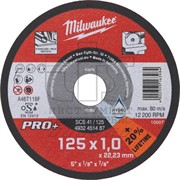 Отрезной диск SCS 41/125х1 PRO 1шт, MILWAUKEE