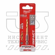 Сверло по металлу SWave HSS-G Ti. 4.8mm -1pc, MILWAUKEE