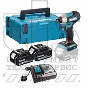 Шуруповерт ударный  DTD157RTJ  аккумуляторный  (18V / 2*5,0Ah / 140Nm / MakPac), MAKITA