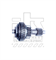 Редукторный узел для Milwaukee DD2-160XE (AEG DB1500-2XE)  - фото 100035